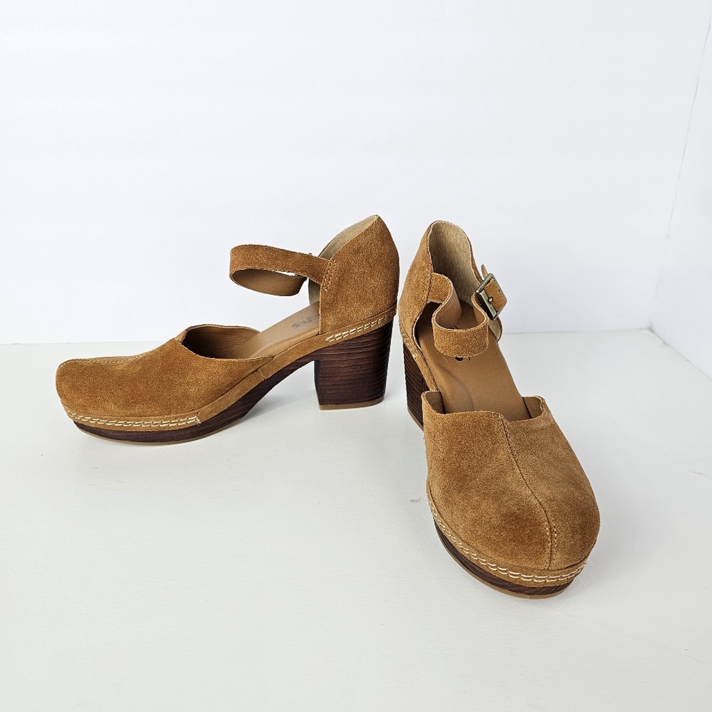 NEW - Comfort Walking Clogs - Kork-Ease - Tan Suede - Women's - 7.5 - Picture 8 of 16